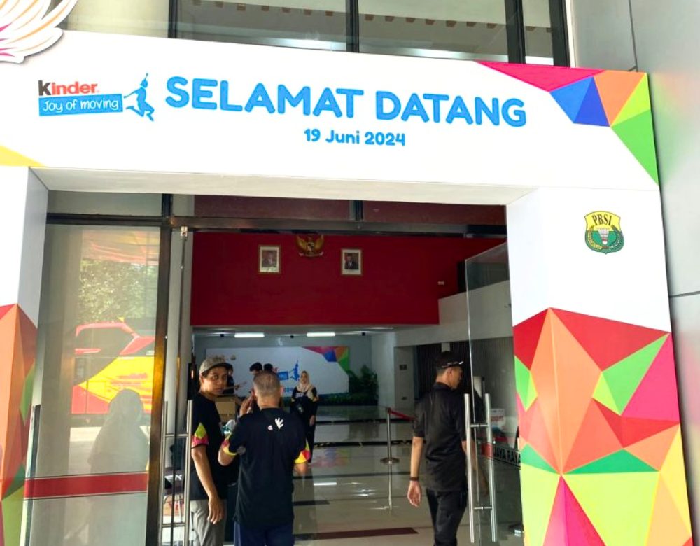 Suasana event CSR Ferrero Kinder Joy of Moving bersama murid sekolah dasar