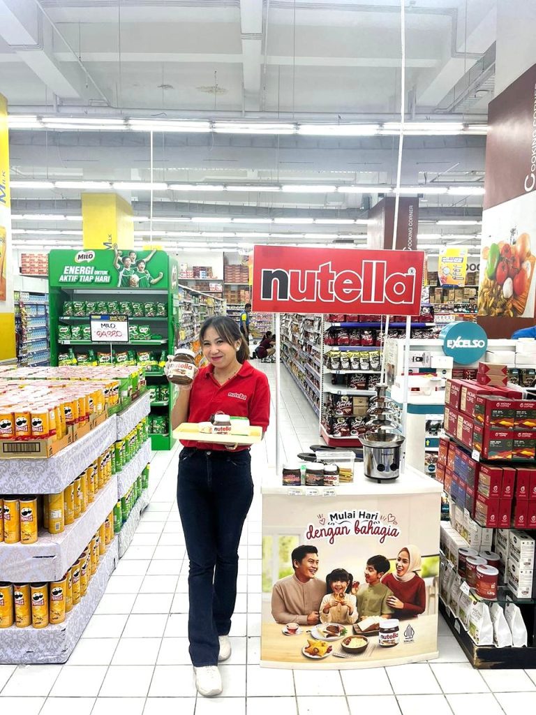 Brand activation agency Pradipta mendukung sampling selling Nutella nasional