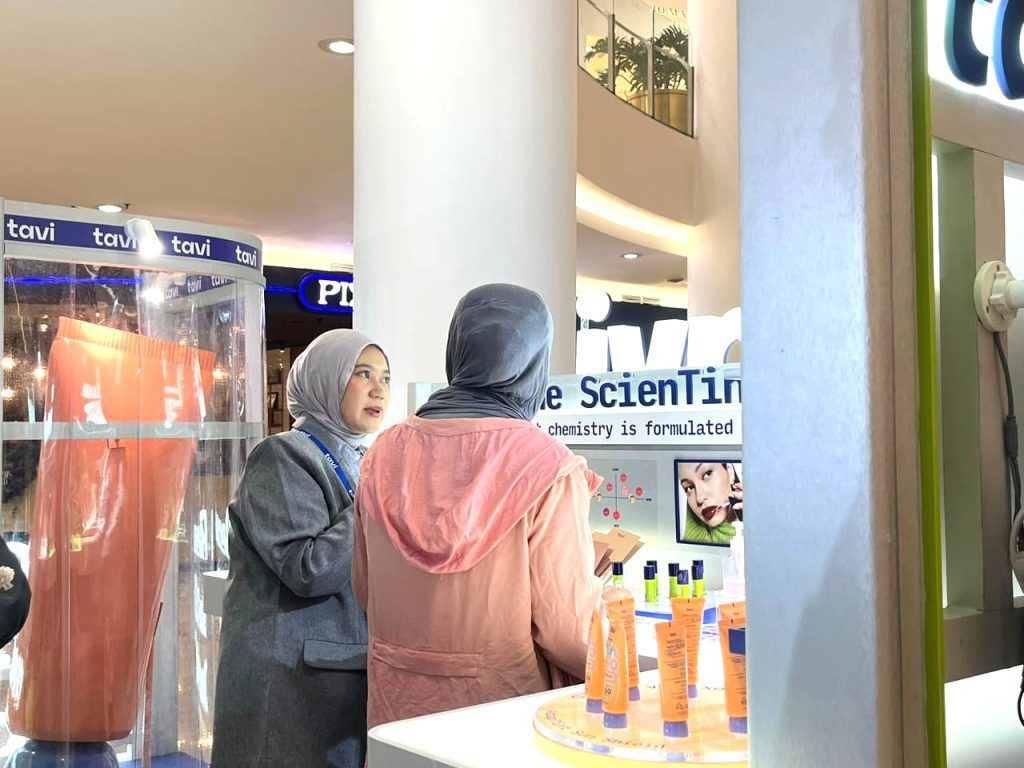 Brand activation agency Pradipta support beauty experience activation Tavi di event beauty nasional