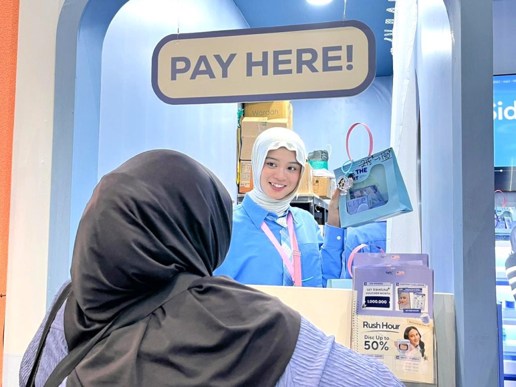 Beauty Advisor Tavi hasil recruitment beauty advisor agency untuk event brand